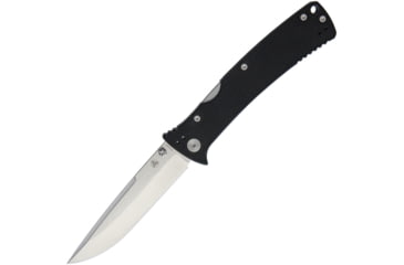 Image of Nemesis MPR3 Lockback Folding Knife, 3.5in Satin S35Vn SS Drop Point, Black G10 Handle, Thumb Stud, Pocket Clip, NK-22