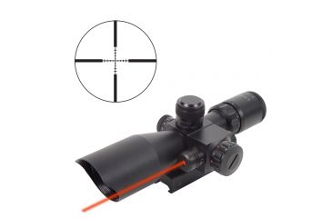 Image of Factory Demo Fire Field 2.5-10x40 Waterproof Red/Green Mil-Dot Reticle Rifle Scope, Black - FF13011