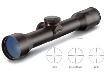 Image of Simmons ProDiamond Reticle Master Series 1.5-5x32mm Matte Black Shotgun Scope 517792