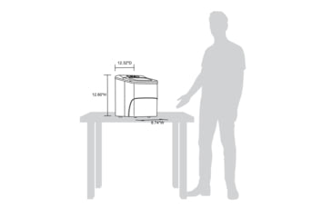 Image of NewAir 26 lbs. Countertop Ice Maker, Stainless Steel, NIM026MS00