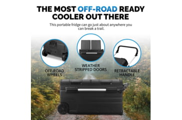 Image of NewAir 80 Qt. Portable 12v/24v Electric Fridge/Freezer, Black, NPR080GA00