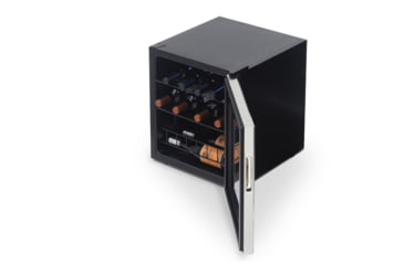 Image of NewAir Freestanding Compressor Wine Fridge, Black / Stainless Steel, 16 Bottles, NWC016SS00