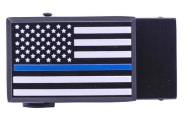 Image of Nexbelt Thin Blue Line Classic EDC Buckle, Black/Blue, 1.38in, BCS6885