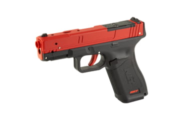 Image of NextLevel Training SIRT 115S Optic Ready Slide Laser Training Pistol, G45/G19X MOS, Red Take Up Laser, Red Shot Indicator Laser, Black/Red, 115S-S2ROR0-00