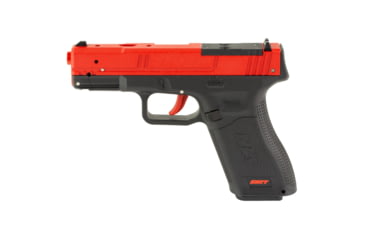 Image of NextLevel Training SIRT 115S Optic Ready Slide Laser Training Pistol, G45/G48 MOS, Red Take Up Laser, Green Shot Indicator Laser, Black/Red, 115S-S2GOR0-00
