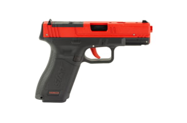 Image of NextLevel Training SIRT 115S Optic Ready Slide Laser Training Pistol, G45/G48 MOS, Red Take Up Laser, Green Shot Indicator Laser, Black/Red, 115S-S2GOR0-00