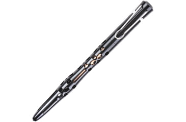 Image of NexTool Pallas Tactical Pen, 5.6in Overall, Mil-Spec Type Iii Hard Anodized T7075 Aerospace Grade Aluminum Body, Nano-Ceramic Striking Tip,Cartridge, Black, KT5513A