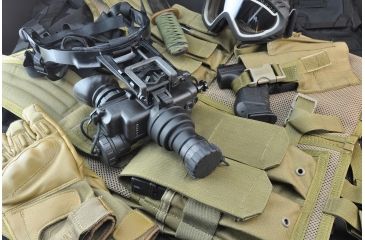 Image of NG PVS7 Ghost MG Gen 3 Night Vision Goggles Ghost White Phosphor with Manual Gain, Black NGPVS73GM