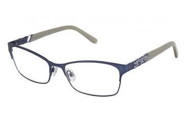 Image of Nicole Miller Amaryllis Eyeglass Frames - Frame MATTE NAVY, Size 53/16mm NMAMARYLLIS03