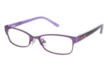 Image of Nicole Miller Aviana Eyeglass Frames - Frame PURPLE / BLACK, Size 47/16mm NMAVIANA02