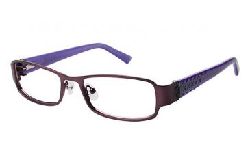 Image of Nicole Miller BENSON Eyeglass Frames - Frame PURPLE/DRK PURPLE, Size 52/17mm NMBENSON03