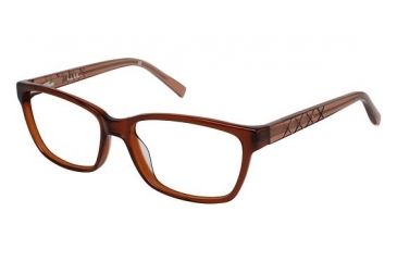 Image of Nicole Miller Berkeley Bifocal Prescription Eyeglasses - Frame TRANSLU BROWN, Size 54/14mm NMBERKELEY01