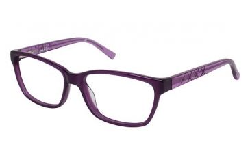 Image of Nicole Miller Berkeley Bifocal Prescription Eyeglasses - Frame TRANSLU GRAPE, Size 54/14mm NMBERKELEY02