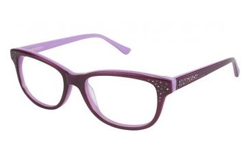 Image of Nicole Miller Bijou Single Vision Prescription Eyeglasses - Frame PURPLE / ORCHID, Size 51/16mm NMBIJOU03