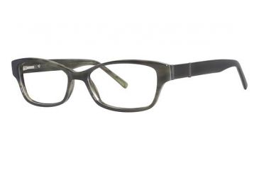 Image of Nicole Miller Bleeker Eyeglass Frames - Frame Olive Horn, Size 54/15mm NMBLEEKER03