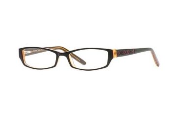 Image of Nicole Miller Brasilia SENM BRAS00 Bifocal Prescription Eyeglasses - Black Rose SENM BRAS005140 BK