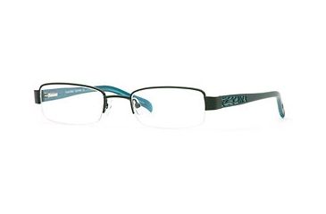Image of Nicole Miller Carnivale SENM CARN00 Eyeglass Frames - Black Aqua SENM CARN005035 BK
