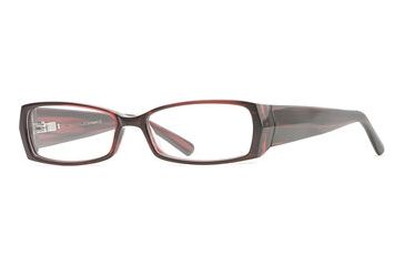 Image of Nicole Miller Collection NL Kashmir SENL KASH00 Eyeglass Frames - Raspberry SENL KASH005240 BUR