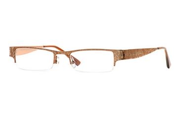 Image of Nicole Miller Collection NL Luxe SENL LUXE00 Eyeglass Frames - Truffle SENL LUXE005140 BN