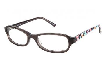 Image of Nicole Miller Corinna Bifocal Prescription Eyeglasses - Frame Black / Floral, Size 48/15mm NMCORINNA01