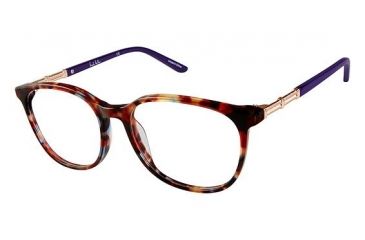 Image of Nicole Miller Dove Progressive Prescription Eyeglasses - Frame Multi Tortoise, Size 52/17mm NMDOVE02