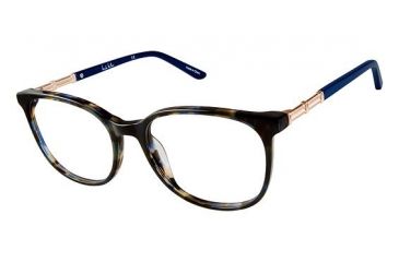 Image of Nicole Miller Dove Progressive Prescription Eyeglasses - Frame Navy Tortoise, Size 52/17mm NMDOVE03