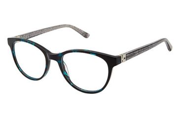 Image of Nicole Miller Finley Bifocal Prescription Eyeglasses - Frame TEAL TORTOISE, Size 48/17mm NMFINLEY01