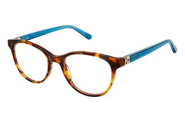 Image of Nicole Miller Finley Bifocal Prescription Eyeglasses - Frame TORTOISE/BLUE, Size 48/17mm NMFINLEY02