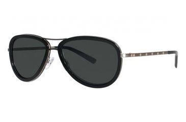 Image of Nicole Miller Horatio Sunglasses - Frame Black, Lens Color Grey NMHORATIO01