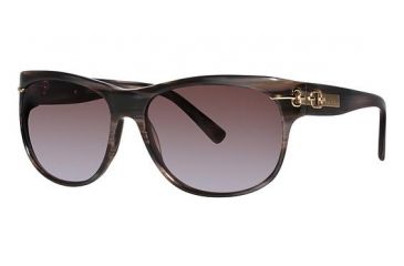 Image of Nicole Miller Hudson Sunglasses - Frame Brown Horn, Lens Color Brown Gradient NMHUDSON02