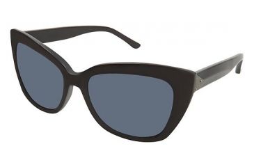 Image of Nicole Miller Myrtle Single Vision Prescription Sunglasses NMMYRTLE01 - Frame Color Matte Black