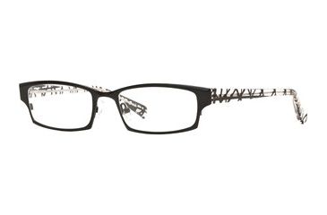 Image of Nicole Miller Outrageous SENM OUTR00 Progressive Prescription Eyeglasses - Jet SENM OUTR005135 BK
