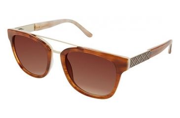 Image of Nicole Miller Spencer Progressive Prescription Sunglasses NMSPENCER02 - Frame Color Brown Horn
