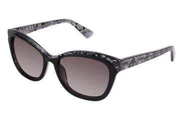 Image of Nicole Miller Wolcott Progressive Prescription Sunglasses NMWOLCOTT01 - Frame Color Black / Grey