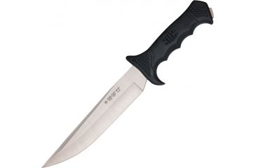Image of Nieto Cuchillo Combate Fixed Blade Knife, SS Plain Blade, Black handle NIE185