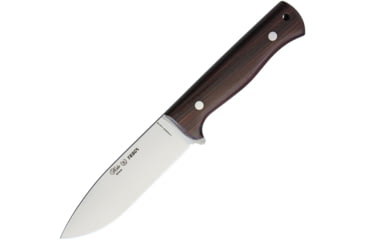 Image of Nieto Yesca Palo Violet Natural Wood Fixed Blade Knife, 9in Overall, 4.5in Satin 1.4116 SS Drop Point, Violet Wood Handle, Brown Leather Belt Sheath, Violet, 1049-V