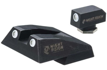Image of Night Fision Standard Height Night Sight Set, SAR 9, White Front Ring, White Rear Rings, SAR-301-003-WGWG
