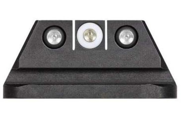 Image of Night Fision Standard Height Night Sight Set, Walther PPQ/PDP/PPQ M2, White Front Ring, WAL-276-003-WGZG