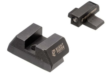 Image of Night Fision Optics Ready Stealth SIG Sauer Night Sight Set, SIG P320 w/ Holosun SCS, #8 Black Front, Blank Rear, SIG-180-157-165-ZGZX