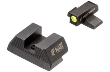 Image of Night Fision Optics Ready Stealth SIG Sauer Night Sight Set, SIG P320 w/ Holosun SCS, #8 Yellow Front, Blank Rear, SIG-180-157-165-YGZX