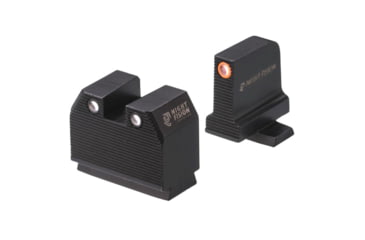 Image of Night Fision Optics Ready Stealth Night Sight Set, Sig P320 w/ DPP/509t/Acro, Orange Front, Black, SIG-180-455-440-OGZG