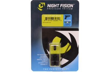 Image of Night Fision Perfect Dot Front Night Sights w/ U Notch Rear for CZ-USA, White Front w/ Green Tritium - Black Rear w/ Green, fits P-10 C, CZU-077-007-WGZG