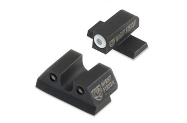 Image of Night Fision Perfect Dot Night Sight Set w/Front, U Rear, White Front w/Green Tritium, Black Rear w/Green Tr, Fits Sig Sauer 9mm & .357 P-Series Pistols with #8, SIG-177-007-WGZG