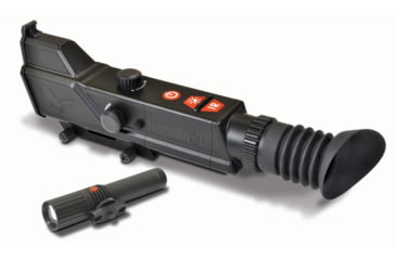 Image of Night Owl Optics NightShot Rifle Scope, 3x40mm, Second Focal Plane, 3 Each in Black and White Reticle, Matte w/ IR850-NS Illuminator, Black, NIGHTSHOTGWP