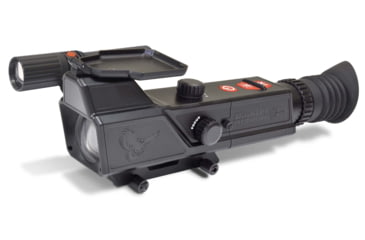 Image of Night Owl Optics NightShot Rifle Scope, 3x40mm, Second Focal Plane, 3 Each in Black and White Reticle, Matte w/ IR850-NS Illuminator, Black, NIGHTSHOTGWP