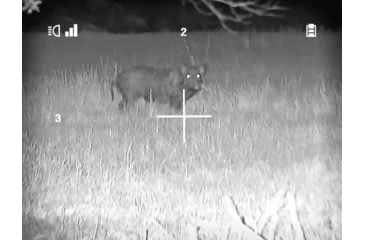 Image of Night Owl Optics NightShot Rifle Scope, 3x40mm, Second Focal Plane, 3 Each in Black and White Reticle, Matte w/ IR850-NS Illuminator, Black, NIGHTSHOTGWP