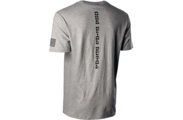 Image of NightForce Mens T-Shirt, NF Script &amp; RRR Back, Light Grey, 2XL, A536-2XL
