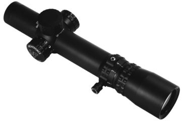Image of NightForce NXS Rifle Scope, 1-4X24mm, 30mm Tube, Second Focal Plane, ZeroStop, NVD, PTL, .250 MOA, Illuminated IHR Reticle, Black, C465