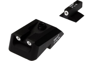 Image of Nighthawk Custom 1911 Sight Kit, Defensive Fixed Rear, Two-Dot Tritium, Tritium Front .190in, SI0017-.190