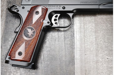 Image of Nighthawk Custom Cocobolo Grips, Thin, Govt.,Double Diamond Checkering, Ambi Cut, Nighthawk Logo, G171